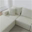 Canapé modulaire convertible convertible en microfibre