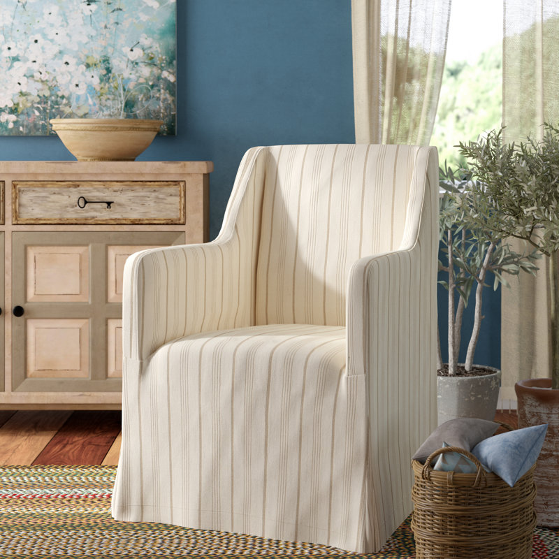 Fauteuil en lin 65,02 cm de large