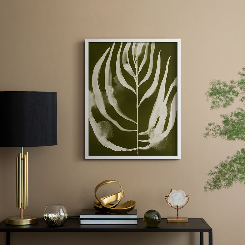 «Organic Bloom IV», reproduction encadrée - bois massif, H 30 po x l 24 po, Blanc