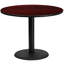 Plateau de table rond en stratifié de 24 po avec base de bar ronde de 18 po Jamey-1867976297-1867976235-1867976234