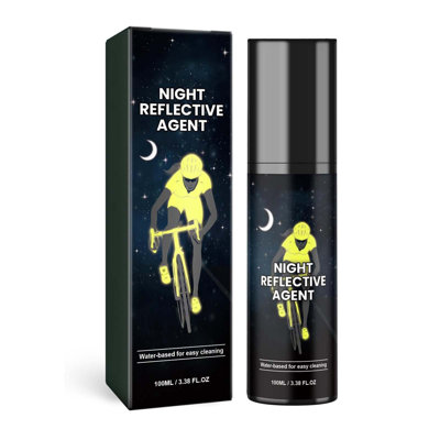 Nettoyant pour disques de freins, peinture réfléchissante en aérosol pour la nuit, marquage réfléchissant extérieur pour la pratique du vélo de nuit, équipement réfléchissant 100 ml