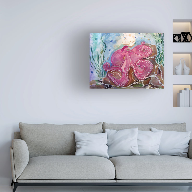 «OctopiLullaby» par Lauren Moss - impression sur toile tendue, H 14 po x l 19 po x P 2 po