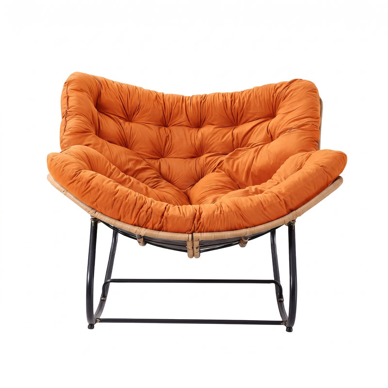 Iron Rocking Chair, Orange