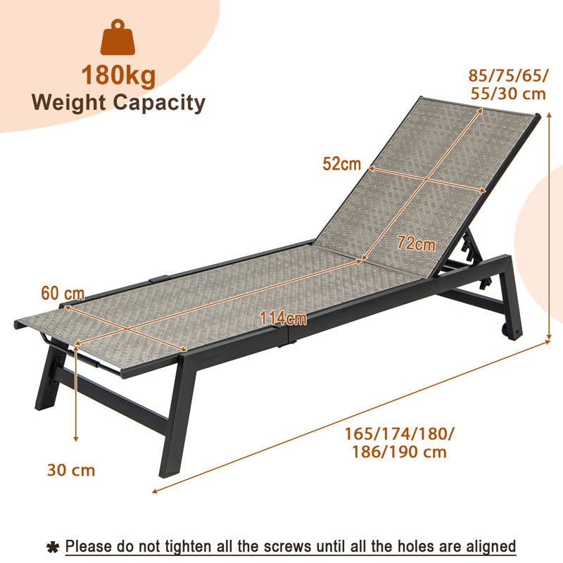Nayloni 482.6 cm Long Reclining Single Chaise
