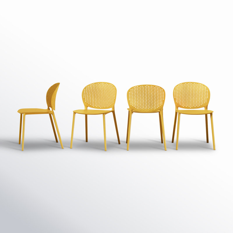Bailey Stacking Patio Dining Chair, Ginger