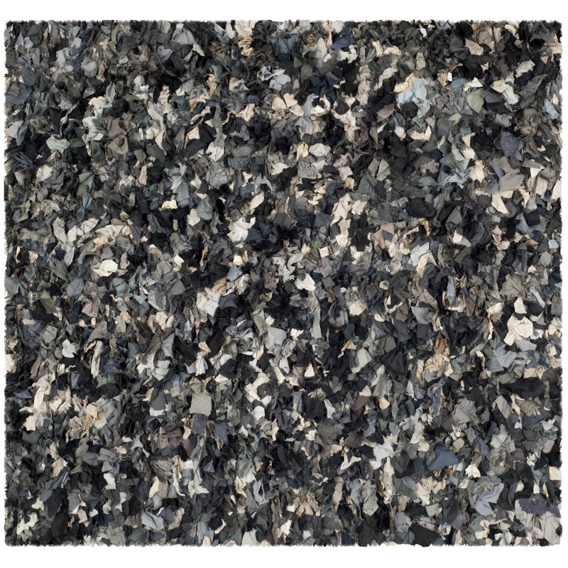 Godsey Shag Hand Woven Performance Rug, Square 6'