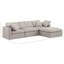 Canapé modulaire rembourré 4 pièces Hinami-94482360