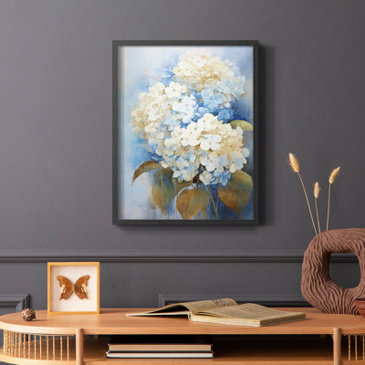 Série FLORAL CV - reproduction encadrée de qualité supérieure - prête à être accrochée - aucun clou requis