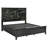Gorski Wave Headboard With LED Lights Platform Bed-138327383