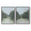 «Marsh Morning Fog I», reproduction encadrée de qualité supérieure - prête à être accrochée - aucun clou requis - aucun clou requis-411987492-411987498