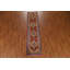 Tapis de couloir oriental traditionnel rouge en laine 3 x 10