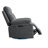 Power Recliner,  Power Recliner Chair With Bluetooth Speaker, 270 Degree Swivel With LED Light, Side Arm With Storage Pockets, USB+Type C Charging Port, Button Control, Retractable Footrest, Adjustable Backrest DG