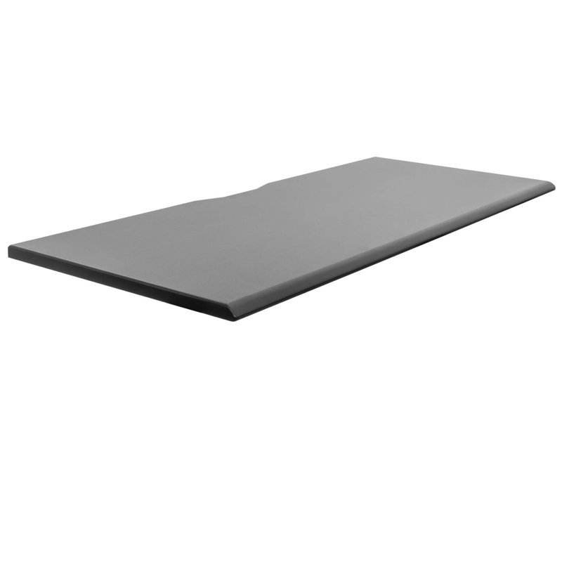 Tabletop For Sit-Stand Desk, 1" H x 72" W x 29.50" D, Black