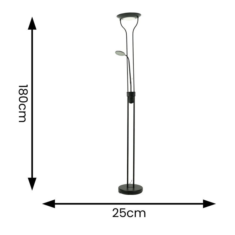 Richiez 180cm Matte LED Traditional Floor Lamp