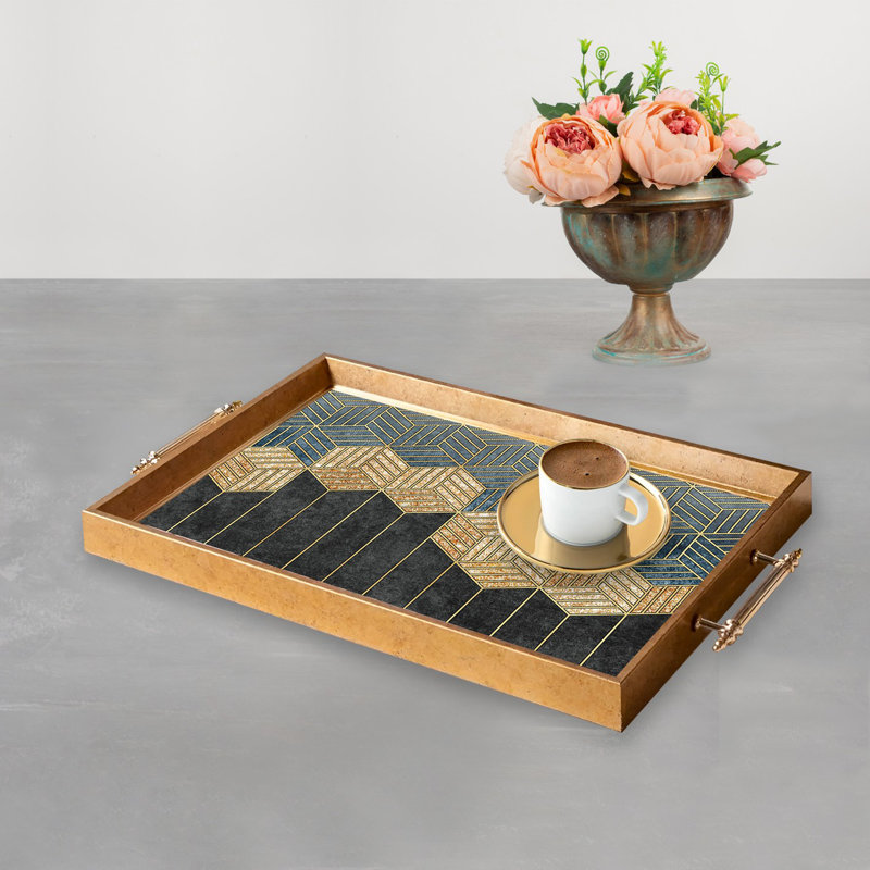 Elegant Glass Tray, 19.7 x 11.4 x 1.4 inches | 100% Durable Glass Construction | Easy to Clean with Damp Cloth | Ideal for Serving, Decorative Display, and Organizing | Stylish Addition to Home Décor