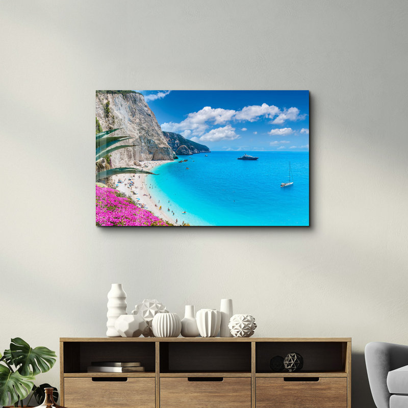 Peinture élégante en verre trempé de 27,6 po x 43,3 po | 100% verre trempé, épaisseur: 0,16 pouce | Œuvre imprimée UV, parfaite pour la décoration intérieure et les intérieurs modernes, des visuels époustouflants pour toute pièce