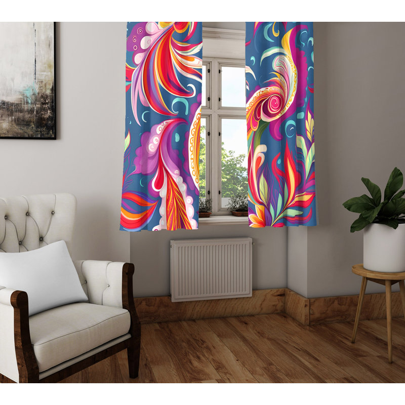 Rideau en polyester Hakja, L 40 po x L 52 po
