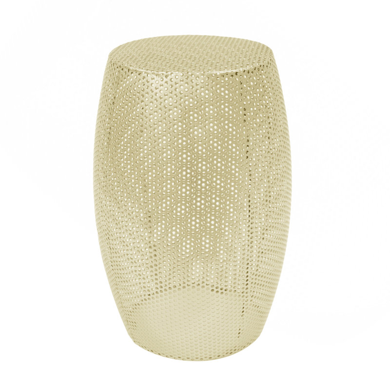 Round Metal Hollow Side Table