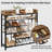 24 Pair Shoe Rack 6-Tier for Footwear Book Flowerpots with Storage Box