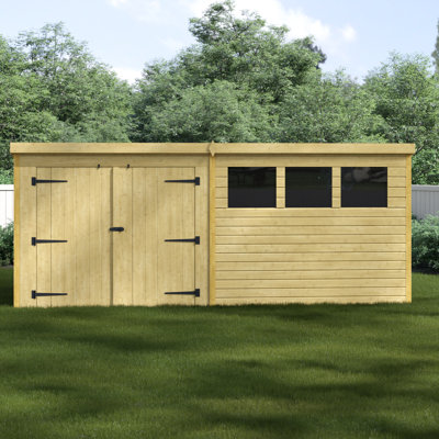 Shiplap Pent Wooden Shed