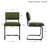 Aveon 19.6" H Mid-Century Modern Tufted Channel Velvet Dining Chairs with Steel Frame-86128075
