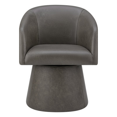 Kyo Swivel Linen Dining Armchair