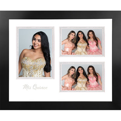 Cadre photo à triple ouverture mis quince Demarest