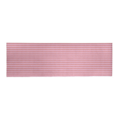 Tapis rose/rouge fait main