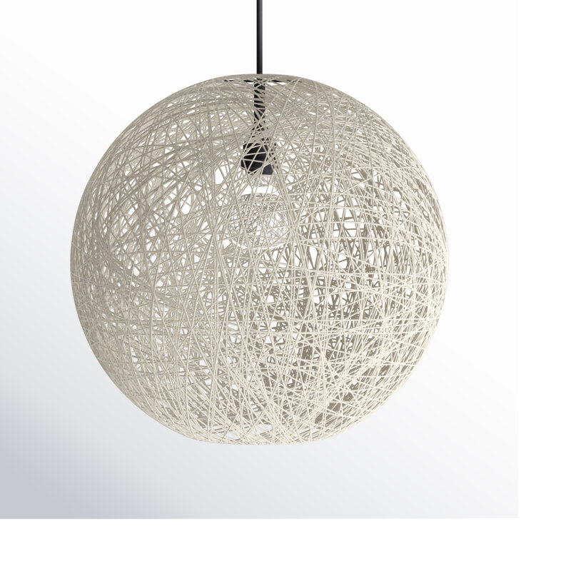 Aline 1 - Light Black Single Pendant, 17.25" H x 18" W x 18" D