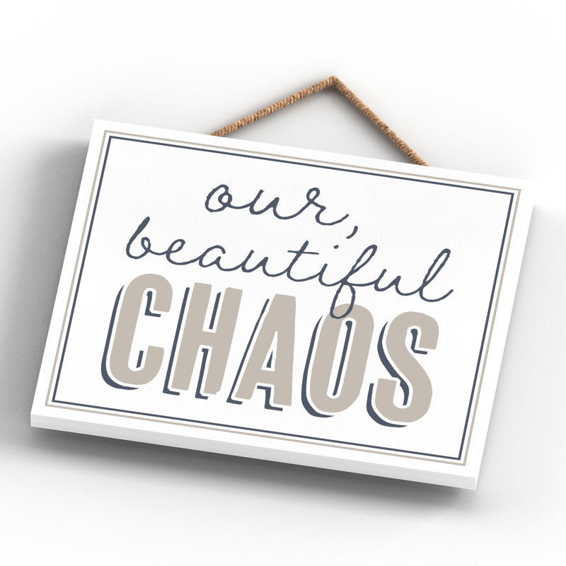 Vivid Squid Wholesale Our Beautiful Chaos - No Frame Print on Wood