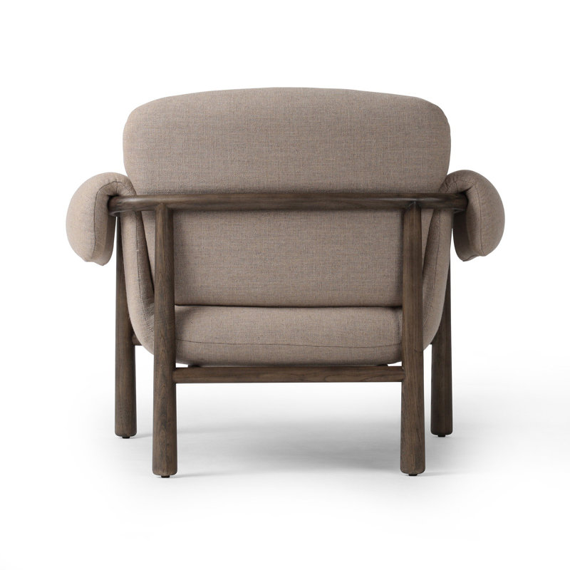 Olia Armchair, Alcala Taupe Polyester Blend