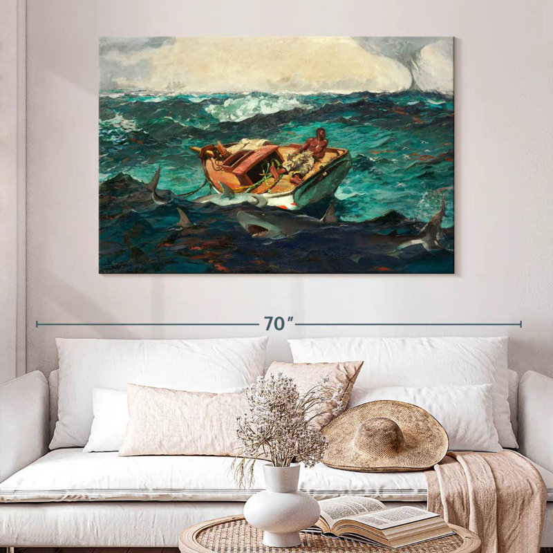 Leisha, le Gulf Stream 1899, H 34 po x l 51 po
