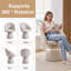 Chaise d'appoint rembourrée en tonneau avec tissu chenille, fauteuil de salle à manger pivotant, fauteuil de coiffeuse confortable avec dossier incurvé pour la salle de maquillage -1476997438