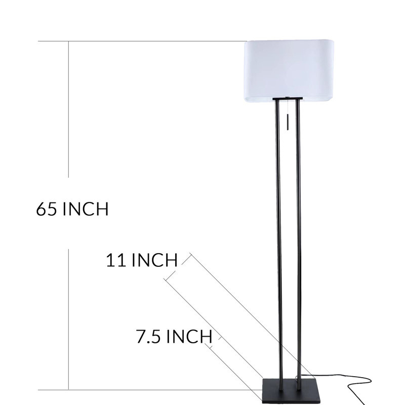 Ensemble de lampes sur pied traditionnelles 65 po Neamiah