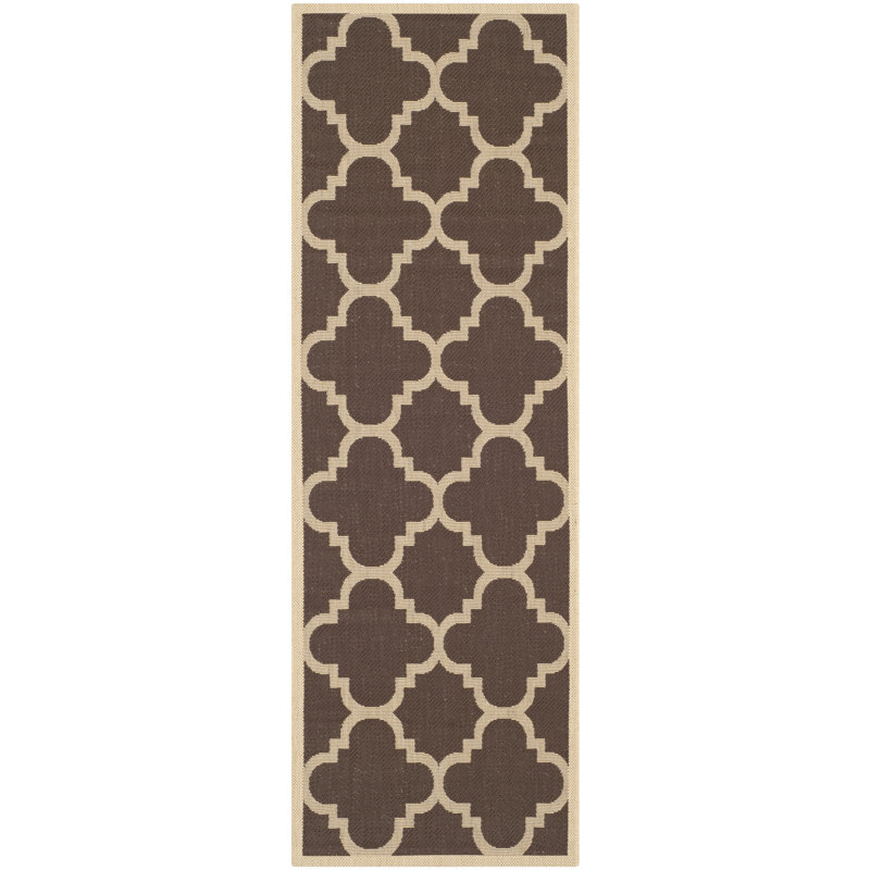 Courtyard Performance Geometric Indoor/Outdoor Area Rug, Runner 2'3" x 6'7"