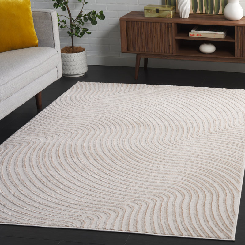 Jhena Performance Abstract Rug, Rectangle 5'3" x 7'6"