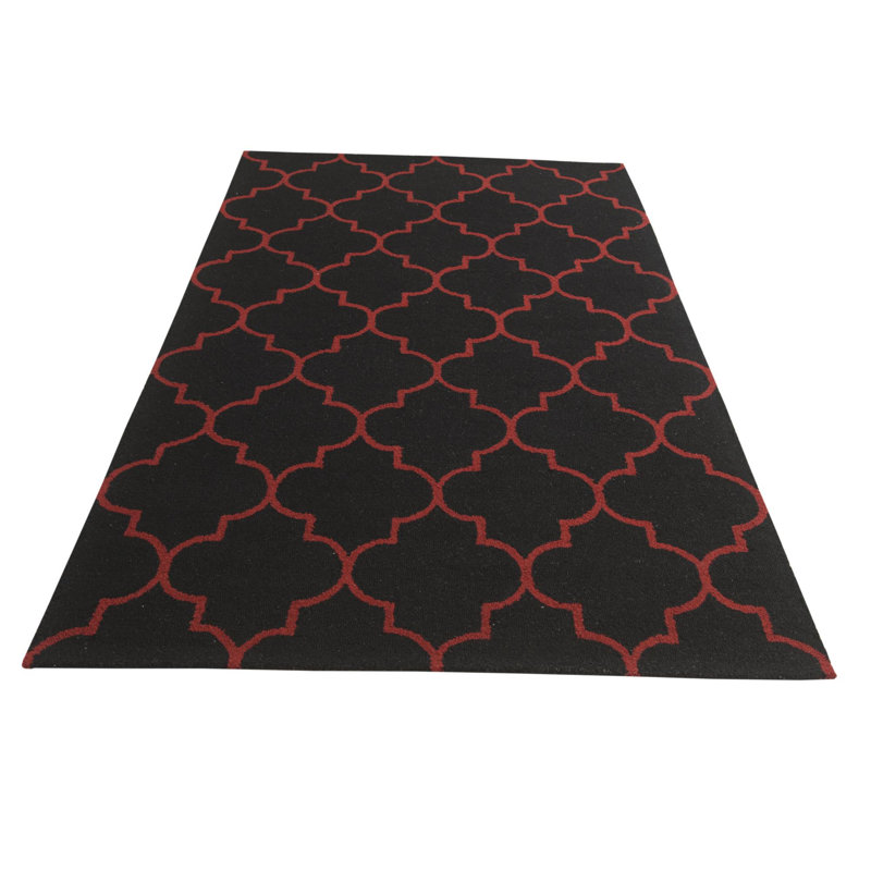 Tapis noir Otto