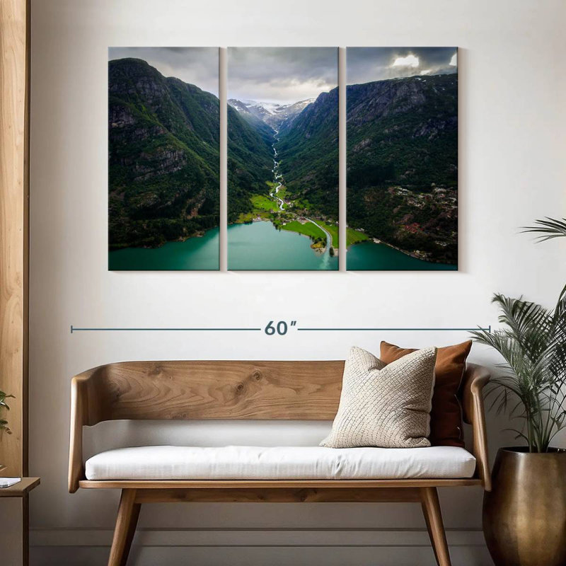 Syd Odda Mountain Scene, 32" H x 50" W
