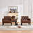 Jabryson 32" W Tufted Faux Leather Armchair-1409802911