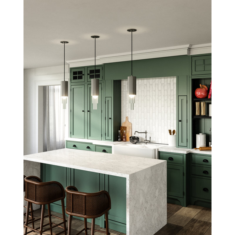 Bordeaux 1 - Light LED Pendant, Brushed Nickel