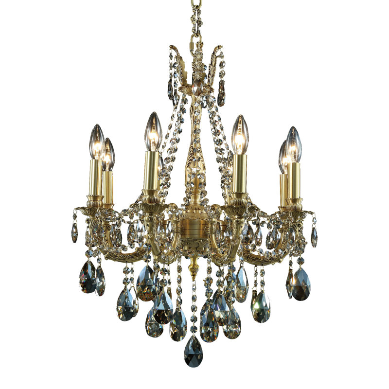 Lustre empire en cristal 8 lumières Traditional