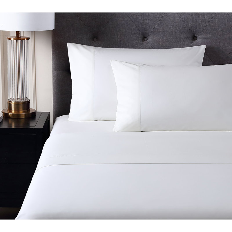 Hotel Percale Sheet Set, Twin, White