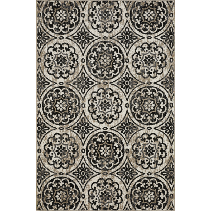 Ginerva Performance Geometric Indoor Rug, Rectangle 3'3" x 5'3"