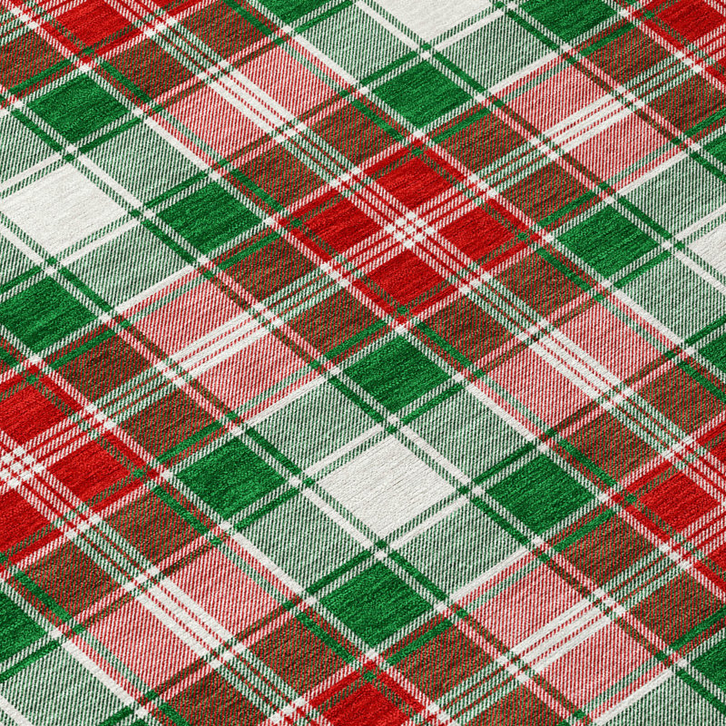 Tapis lavande lavable à la machine intérieur / extérieur Xhevrie Emerald, Rectangulaire 3 pi x 5 pi