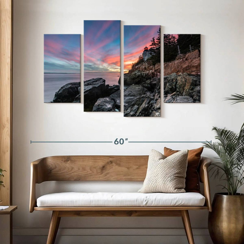 Bass Harbor Head Lighthouse Dusk, 32" H x 52" W