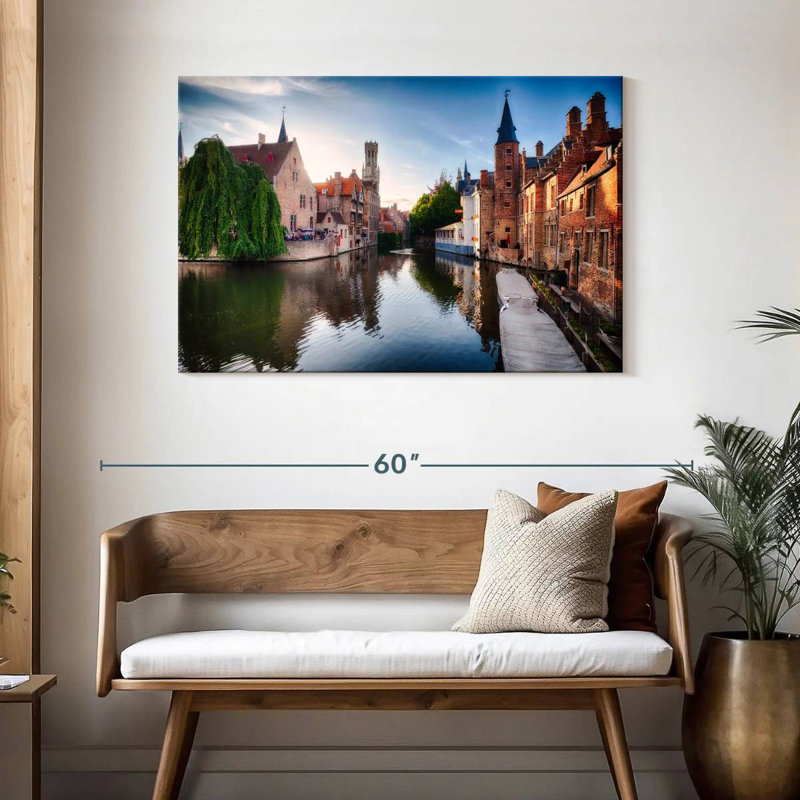 Lilie Bruges Water Canal, H 30 po x l 45 po