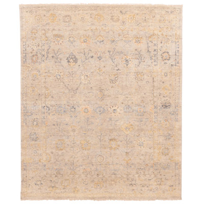 Modern Oushak  Grey Rug 7'10" x 9'8"