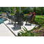 Chaise de patio pivotante avec coussin