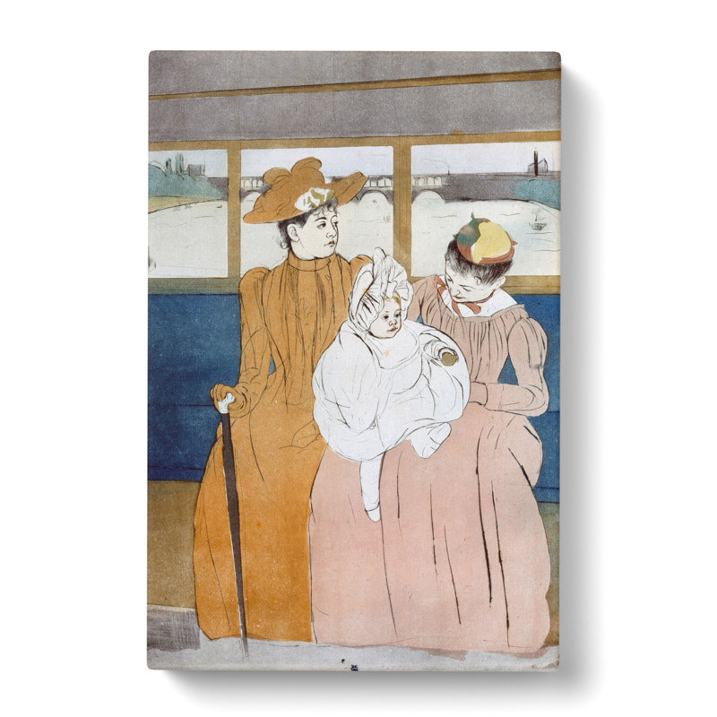 On The River by Mary Cassatt - Wrapped Canvas Painting, 60cm H x 40cm W x 3cm D