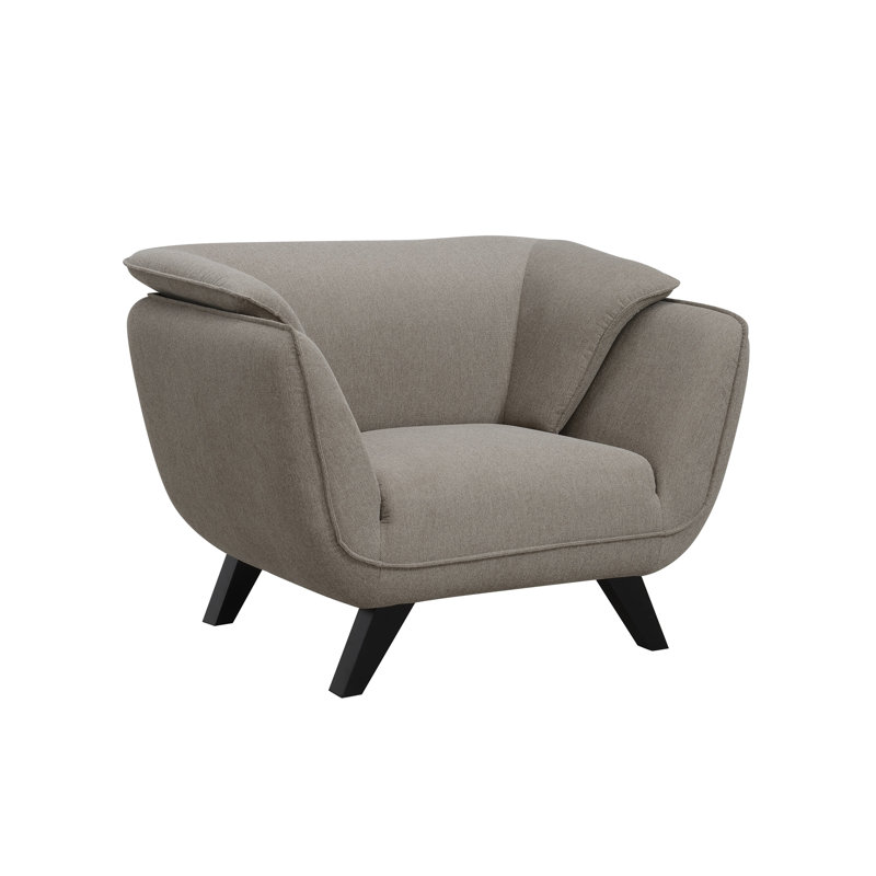Chaise en lin brun Nayeli, Lin brun